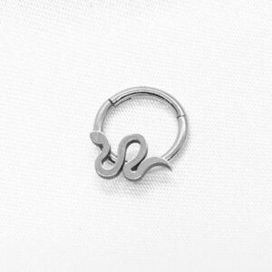 Silver Snake Nose Ring